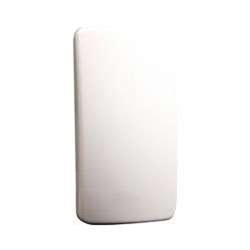 White rectangular object on a white background