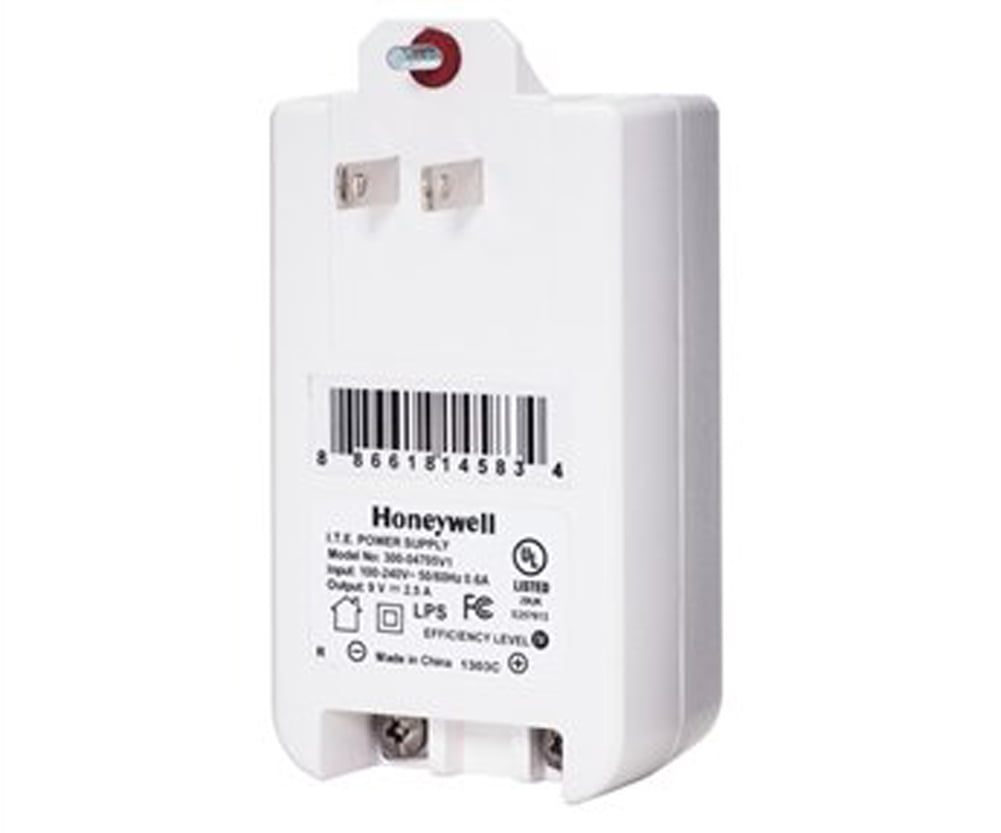 Honeywell plug-in electrical component with label and barcode on a white background