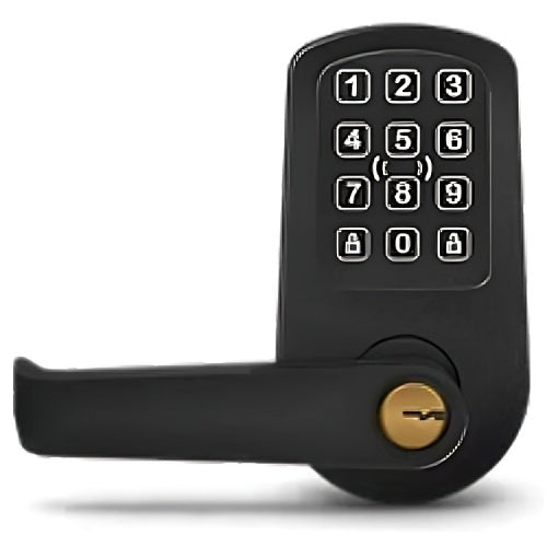 ProdataKey RLC2PKB PDK Red Wireless Cylindrical Lock, Flat Black