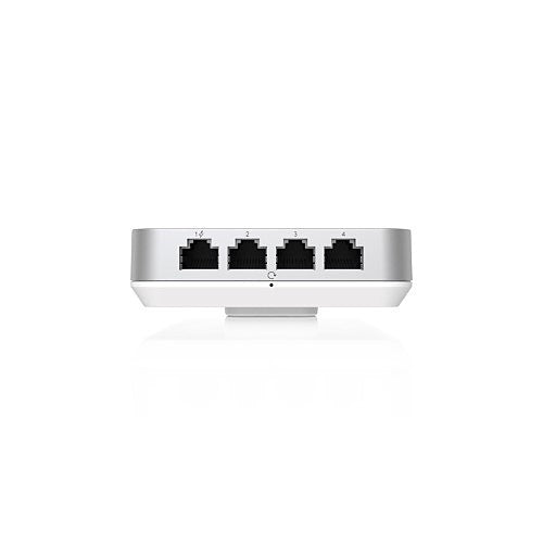 Ubiquiti U6-IW-US Wall-Mounted WiFi 6 AP with 6-Spatial Streams and Built-In 4-Port Switch