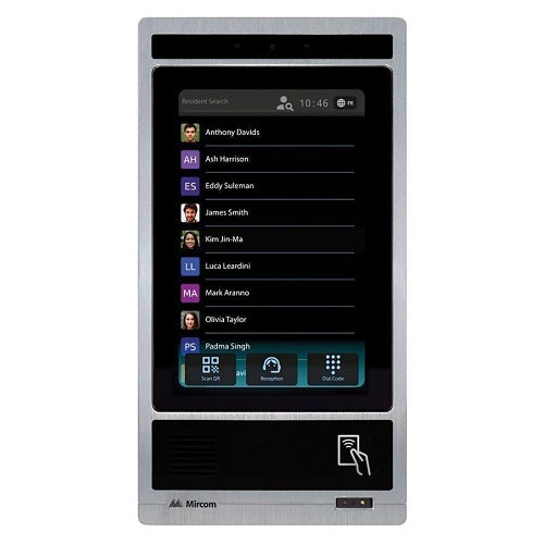 Mircom TX3-T10-S TX3 Series 10" Touch Screen Video Intercom System, VoIP/PSTN, Silver