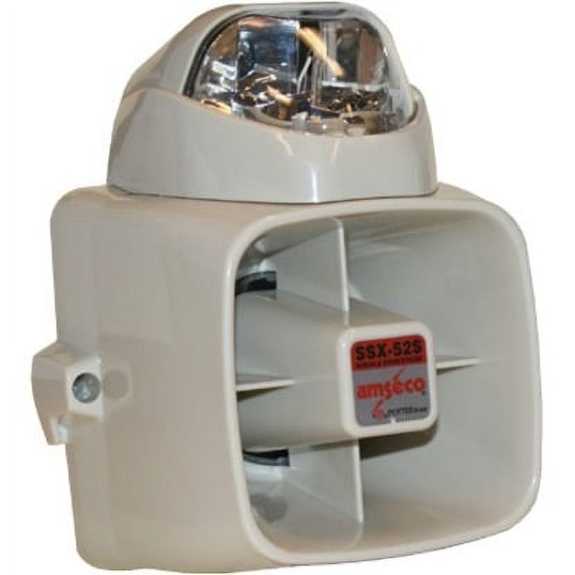 Potter SSX-82SB 127dB Durable Siren Strobe, Blue Lens Color (4150034)
