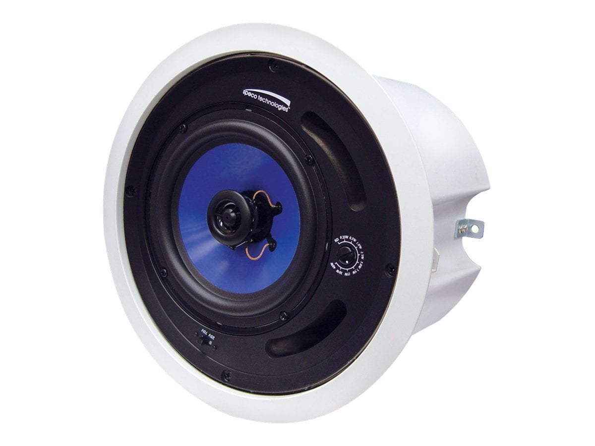 Speco SP5MAT MA Series 5.25" 25/70V Speaker, ABS Plastic Back Can, Off-White