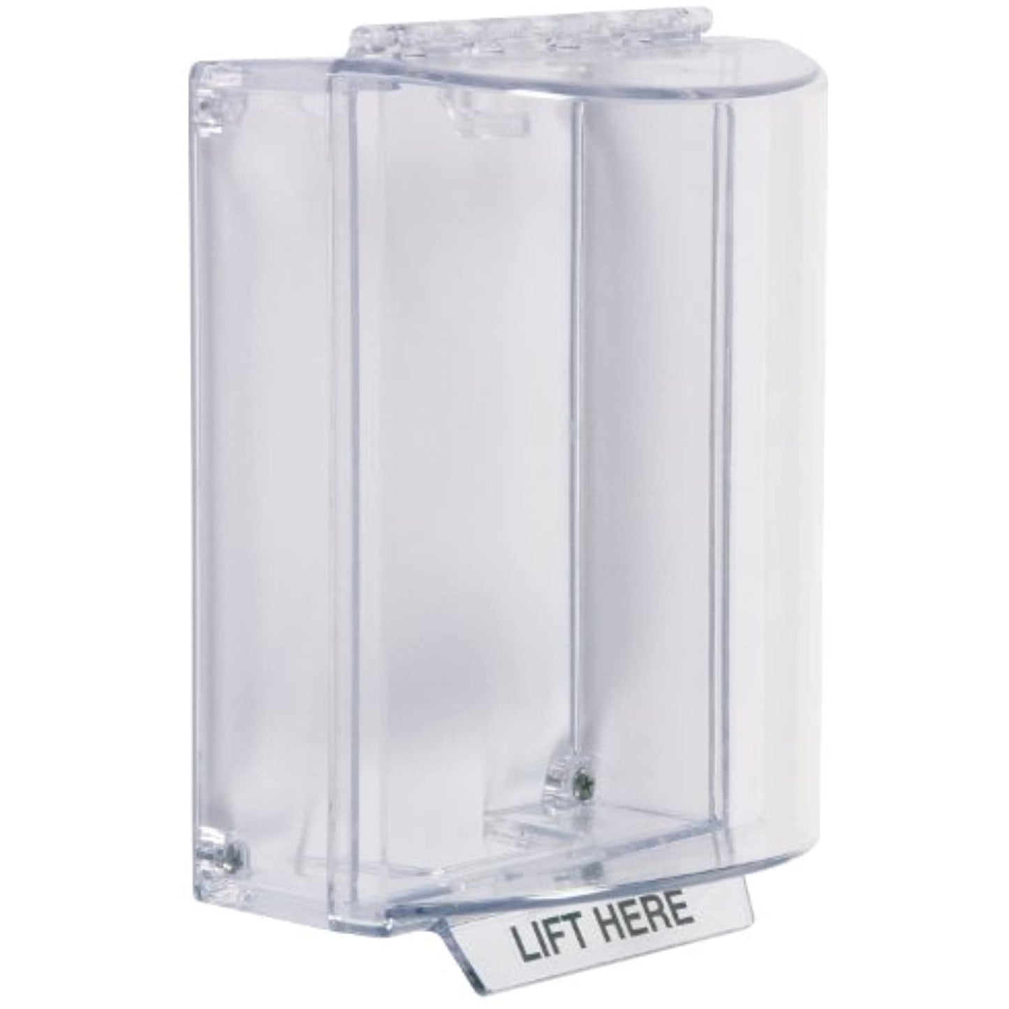 clear housing on white background