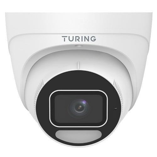 Turing Video TP-MED5MA28C SMART Series 5MP VibrantView+ Turret Camera, 1/1.8" CMOS, 2.8mm Lens, White