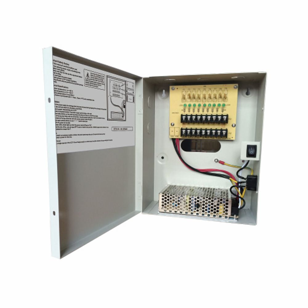 UltraTech 0E-1275AD9 9-Channel 7.5A CCTV Power Supply
