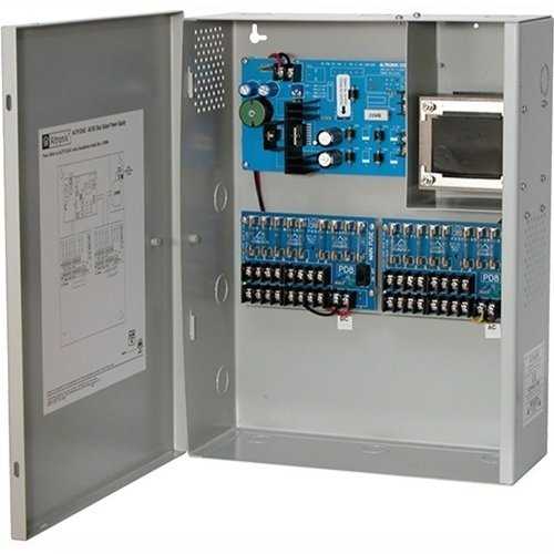 Altronix ALTV1224C CCTV Power Supply, 16 Fused Outputs, 12VDC/24VAC at 7A, BC400 Enclosure