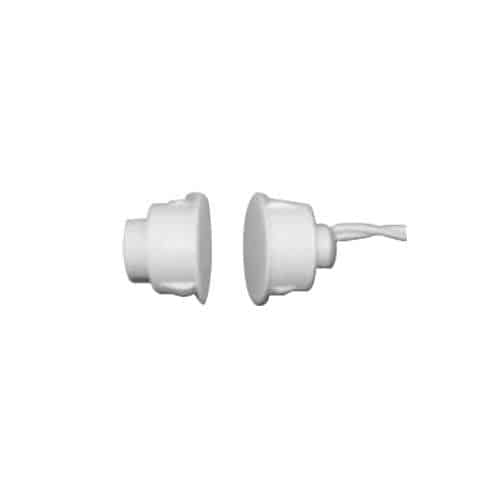 GRI 180RS-12 3/4" Recessed Stubby Steel Door Switch Set, 5/8" Gap White 10 pack