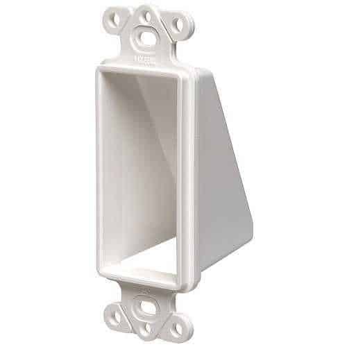 Arlington CED1 the Scoop, Reversible Low-Voltage Cable Entrance Plate, Single Gang, White