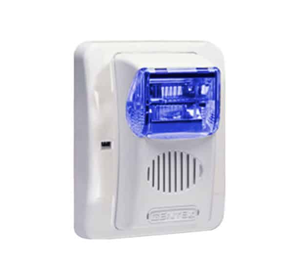 Potter CHS-24BW Amseco Blue Lens Horn Strobe, Off-White Body