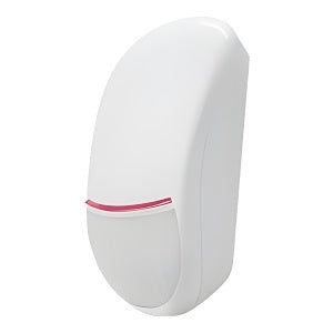 White motion sensor on a white background