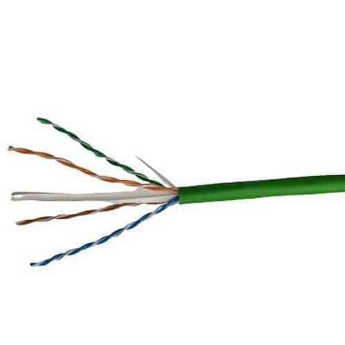 ADI PRO 0E-CAT6RGN CAT6 Riser Cable, 23/4 Solid BC, Unshielded, UTP, CMR/FT4, 1000' (304.8m) Reel in Box, Green