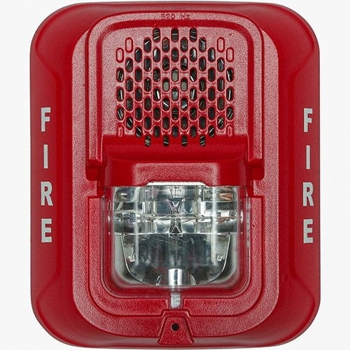 System Sensor P2RL-LF L-Series Indoor SelectableOutput Low Frequency Sounder Strobe, 2-Wire, Wall Mount,