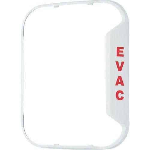 System Sensor BZW-EV L-Series BZW Strobes and Horn White Bezel Kit, “EVAC” Marking