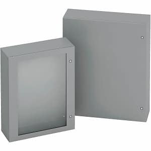 Eaton 12126SD 4/12 Single Door Enclosure, 12x12x6", Finish
