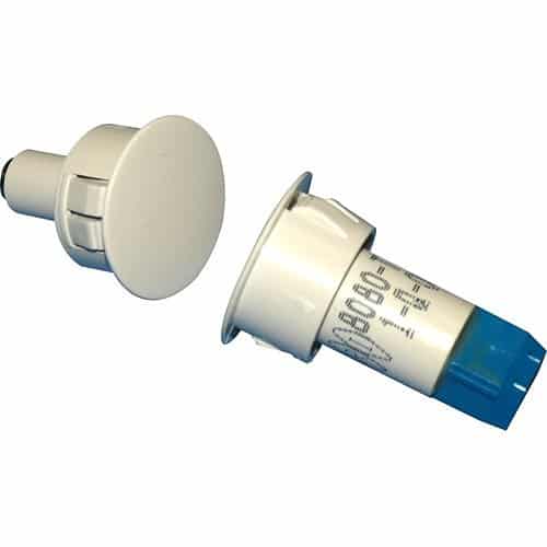 GRI 8080-TWG-W 3/4" Steel Door Recessed Switch Set, Wide Gap, 10W, 160VDC, 0.40A, Closed Loop, N/O, A, White