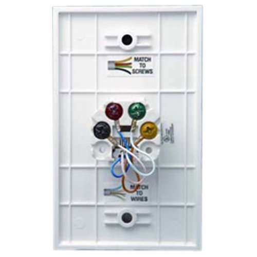 DataComm 20-1511 Color-Rite Series Phone Plate, Standard Size, Ivory