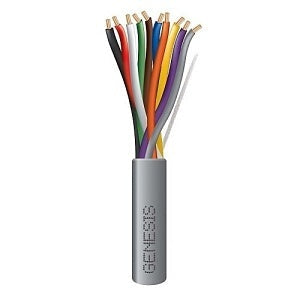 Genesis 21085509 22/10 Stranded Riser Cable, 500', Pull Box, Gray