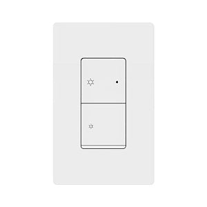 White light switch with control panel on a white background