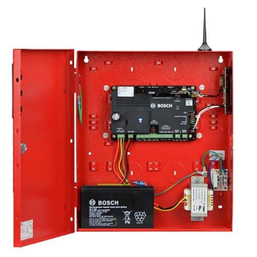 Radionix B10R-1640-120WI Medium Control Panel Enclosure, with 16.5VAC, 40VA Transformer, Red