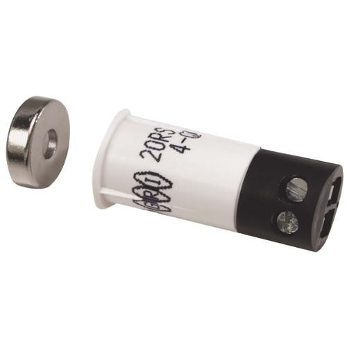 GRI N20RS-TWG 3/8" Switch Set Stubby Recessed, Closed Loop, Wide Gap, MM-600 Rare Earth Magnet, White 10 pack