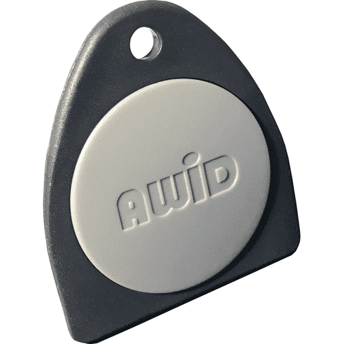 Awid KT-AWID-G-0 Proximity/LF Key Tag (Key Fob), Dark Gray 25 Pack -special-order