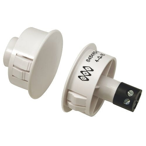 GRI 8484RS-T-W 3/4” and 1” Stubby Steel Door Recessed Switch Set, Closed Loop, White 10 pack