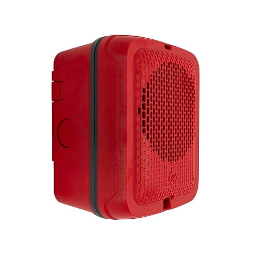 System Sensor SPRKL Outdoor Speaker Wall, Plain, Red