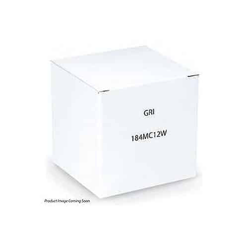 GRI 184MC12W 184 Series 1" Recessed Steel Door Switch Set with MC-180 Door Channel Magnet, Standard Gap, 10W, 200VDC, 0.40 Amp, Closed, N/O, A, White