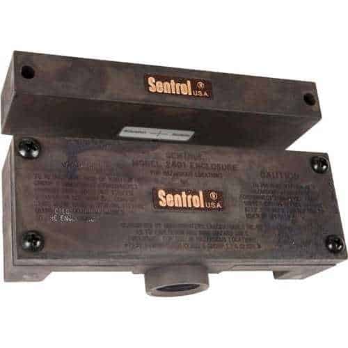 Edwards Signaling 171 Series Exposion Proof Non-Contact Interlock/Position Switch, N.O., 25VA 25W, 120VAC DC, 1/2" NPT, Anodized Aluminum, Black