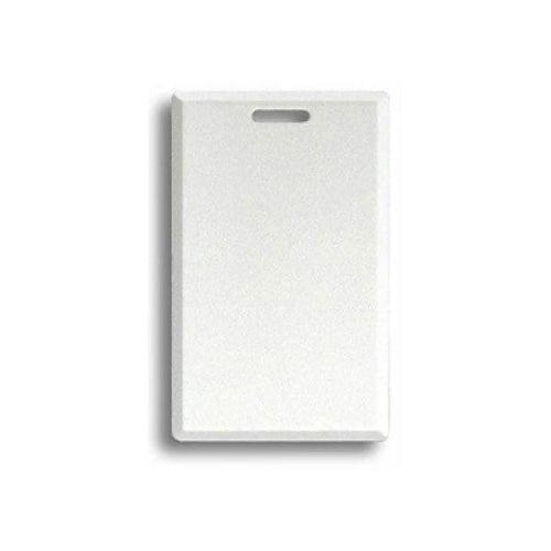 White key card on a white background