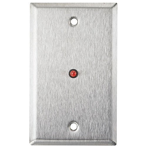 Single-gang wall plate mounted vertically on a white background