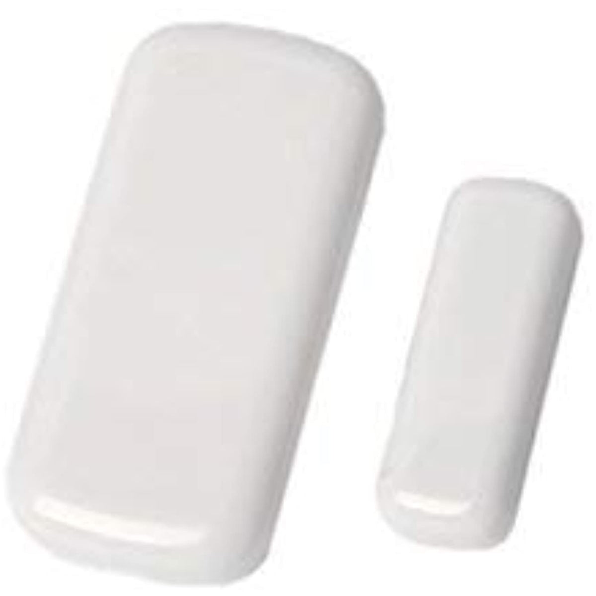 Two white sensors on a white background