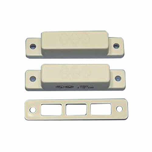 GRI 28A-B Surface Mount Magnetic Reed Switch Set, Closed Loop, Standard Gap Up to 1", Concealed Terminals, Brown 10 pack
