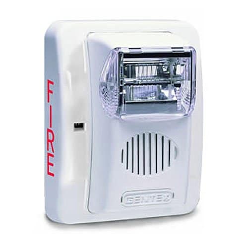 Gentex GEC3-12WW Commander Series Horn/Strobe, Selectable Candela Strobe, Wall Mount, White Faceplate