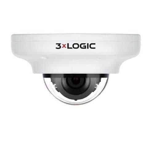 3xLOGIC VX-5M28-MD-IAW-C256 VISIX 5MP Indoor/Outdoor Vandal Proof Mini-Dome IP Camera