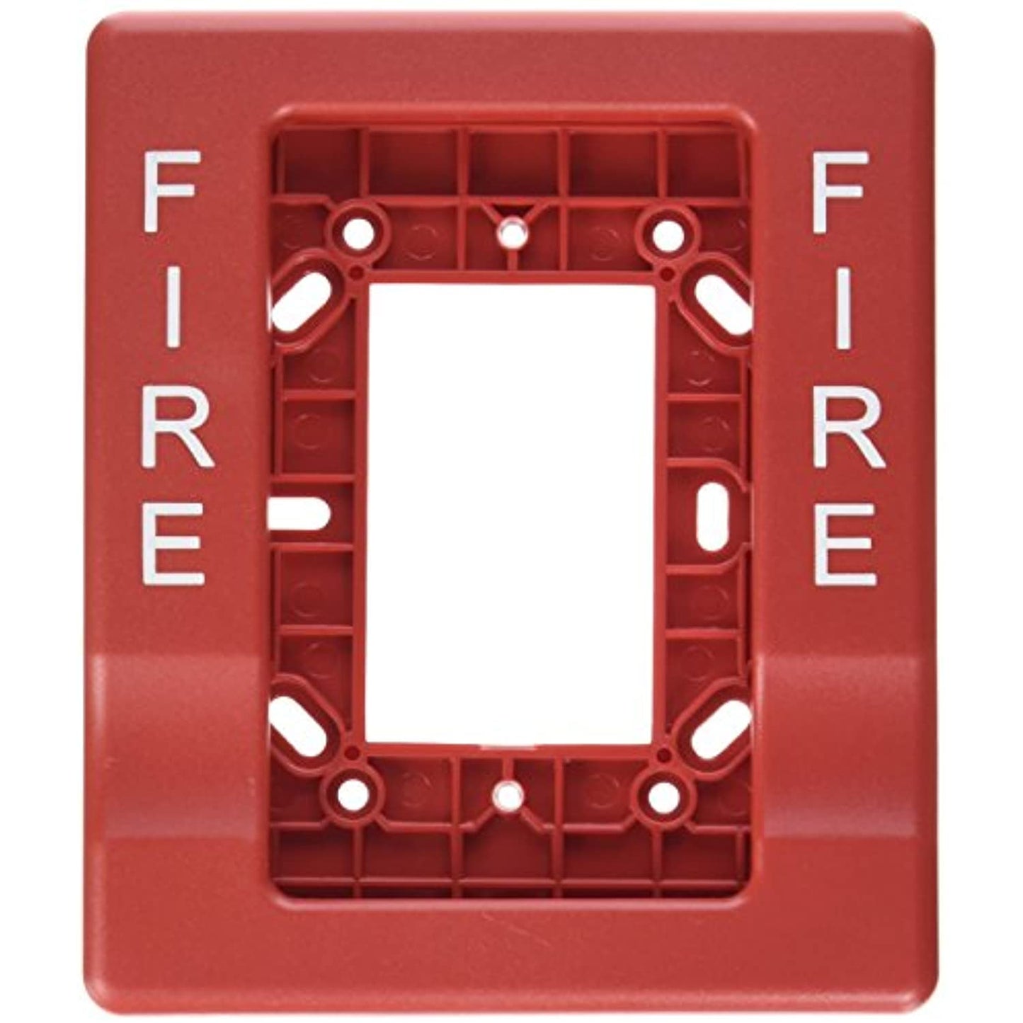 Edwards Signaling EG1RT-FIRE Genesis Trim Plate for Wall Mount, Horn/Strobes, 1-Gang to in. Box, Marked in.Fire in., Red