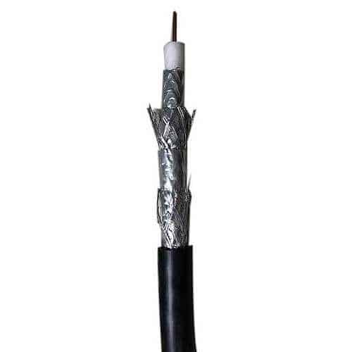 ADI RN-7001508 RG6 Quad-Shielded CATV, Non-Plenum 18AWG CCS, 500' Pull Box, Black