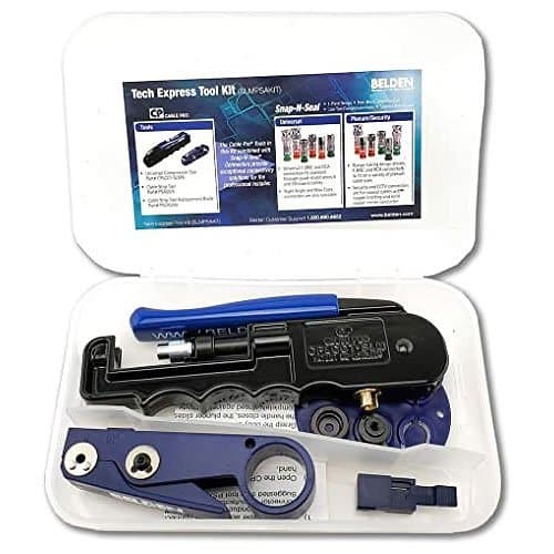 Belden Tech Express Tool Kit with tools and accessories on a white background