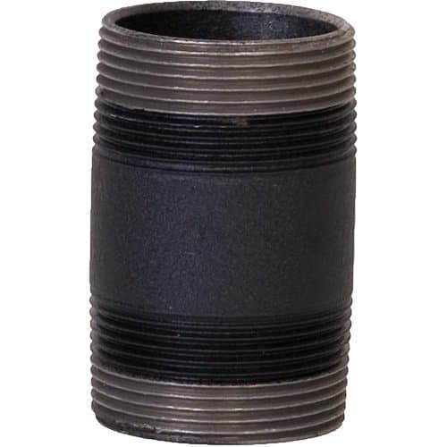 Chief CMS003 Fixed Extension Column, 3" with 1.5" NPT on Both Ends, TAA Compliant, Black