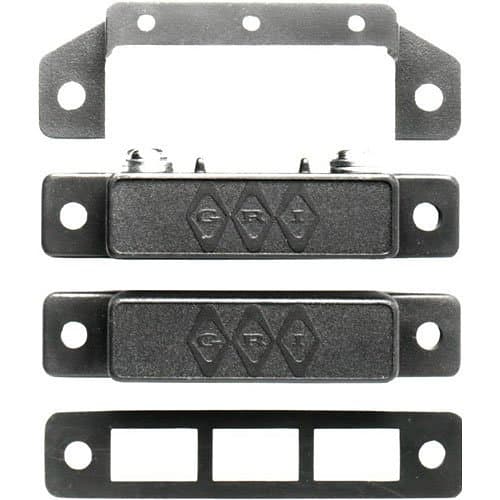 GRI 29A 29 Series Surface Mount Magnetic Reed Switch Set, 1" Standard Gap, 10W, 160VDC, 0.40A, Closed Loop, N/O, and Side Mounted Screw Terminals, Brown