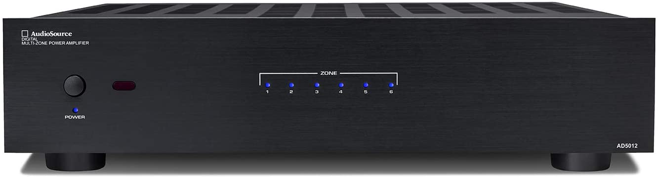 AudioSource Digital Amplifier, 2 Channel Stereo Versatility D Amplifier AD5012 for Home Sound Systems