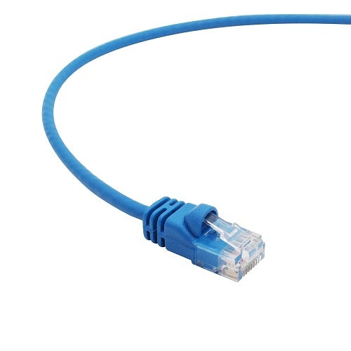 ADI PRO 0E-C6ABL6IN6 CAT6A Slim Patch Cables, 6", 6-Pack, Blue