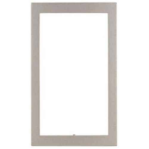 White rectangular frame on a white background