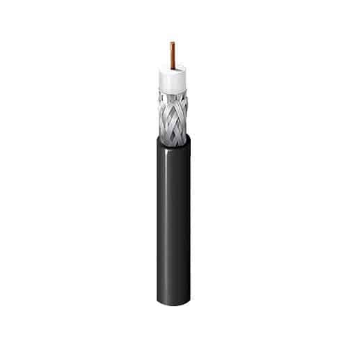 Belden 1695A 877Z1000 18AWG Solid BC RG-6 Coaxial Video Cable, Plenum-CMP, Flamarrest Jacket, 1000' (304.8m), Natural