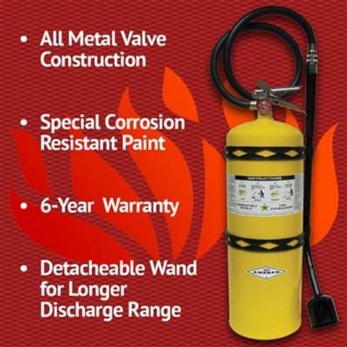 Amerex B570 30lb Flammable Metal Fire Extinguisher FM Approved for Class D