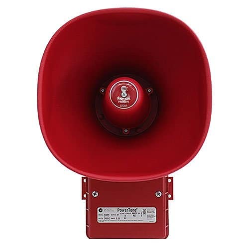Potter ASHP-24SMR CPG Signals PowerTone 24VDC Amplified Speaker, Red