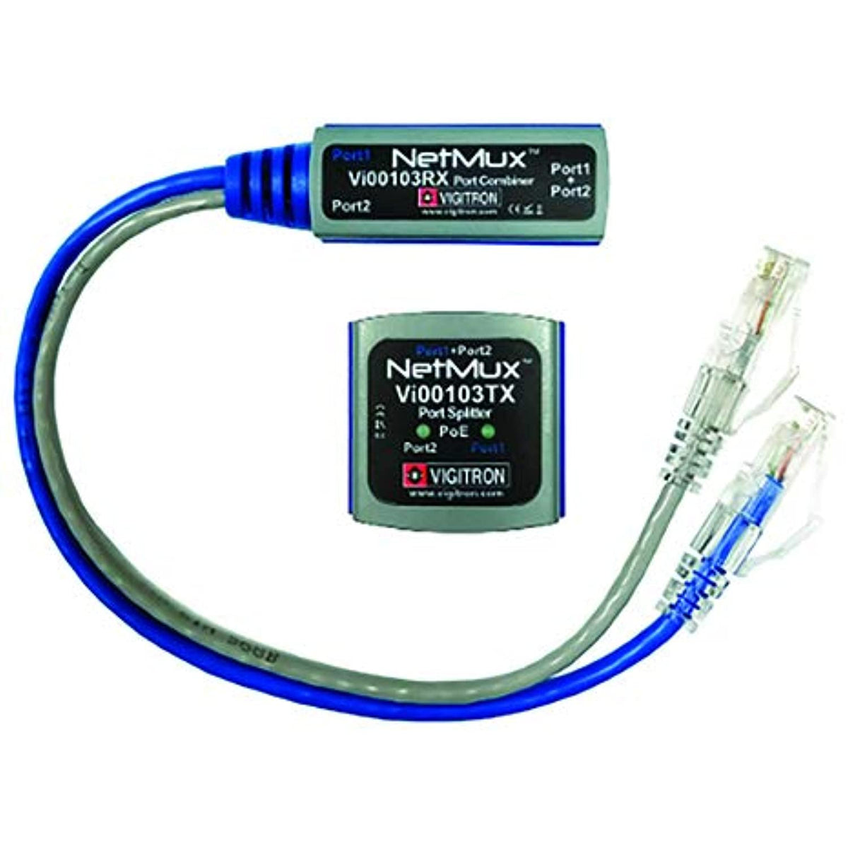 Vigitron VI00103 NetMux Ethernet and PoE Port Multiplexer