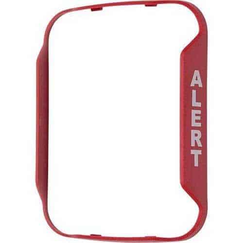 System Sensor BZSPR-AL L-Series BZSPR Wall Mount Speakers and Speaker-strobes Red Bezel Kit, “ALERT” Marking