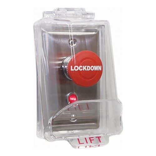 Camden CM-450RL-7724-CPC Lockdown Station Push/Pull N/O and N/C Contacts Heavy Duty Single Gang Stainless-Steel Faceplate